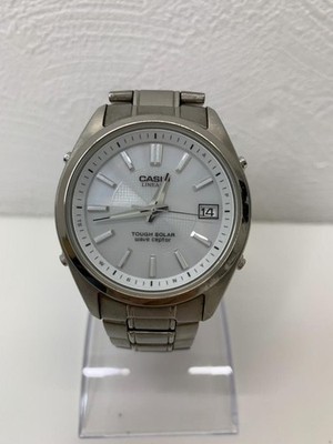 [Used] CASIO LINEAGE LIW-T130T Tough Solar Wave Ceptor Titanium Watch From JAPAN