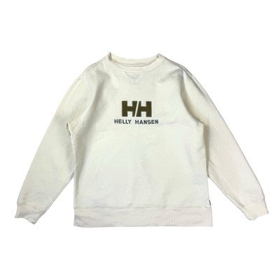 Vintage Helly Hansen Y2K Sweatshirt Gr. Medium Beige Creme Pullover Pulli 