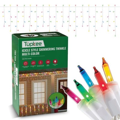 Tupkee Christmas Icicle Lights Bulbs - Random Shimmering Twinkle Lights - 12...