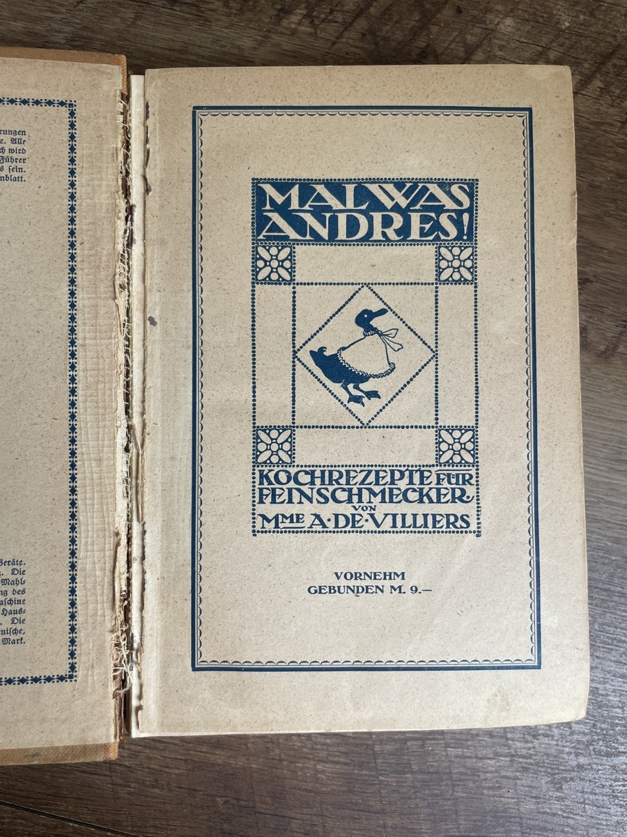 Sophie Scheibler's Kochbuch, 1921, 45th Ed, Vintage German
