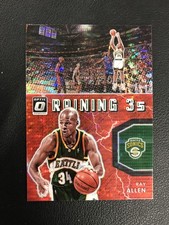 2021-22 Donruss Optic #20 Ray Allen Raining 3s Red Pulsar Seattle Sonics