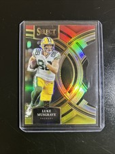 2023 Panini Select Premier Level Luke Musgrave #166 Red/Yellow Prizm Die-Cut RC