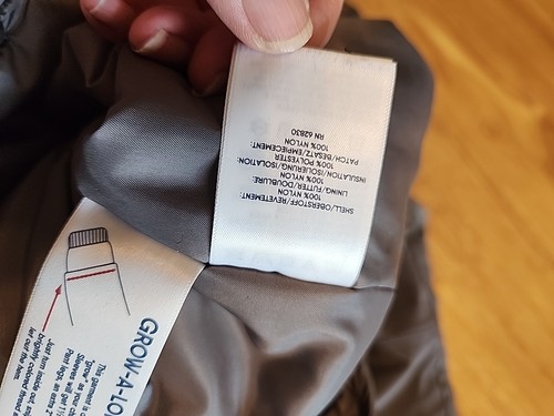 Lands End Squall Snow Bib Overalls Grow A Longs Winter Pant Suit Sz 8 Husky Gray - Picture 15 of 16