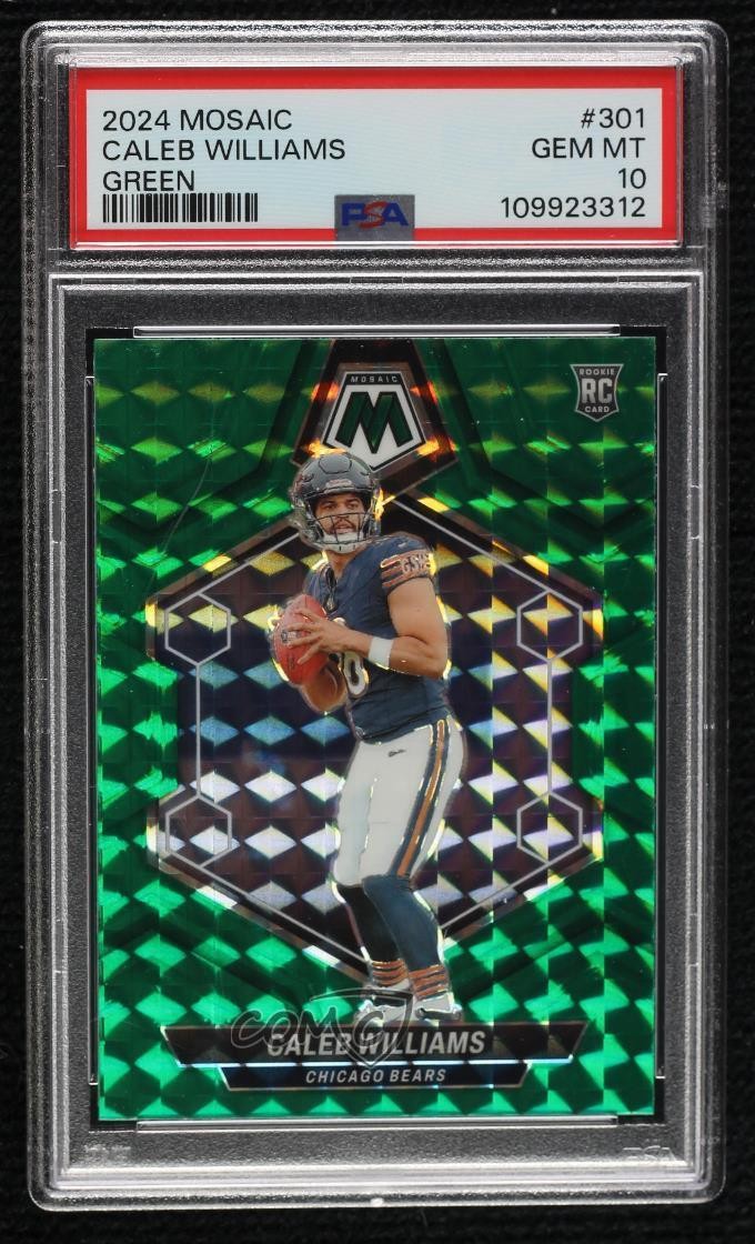 2024 Mosaic Rookies Green Prizm Caleb Williams #301 PSA 10 GEM MT Rookie RC 1oa8
