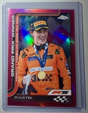 2024 Topps Chrome F1 Oscar Piastri Pink /250 GP Winner #109 🏆