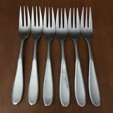 6 Retroneu CONTOUR Tivoli 18/10 Stainless DINNER FORKS 7 5/8" Set Lot
