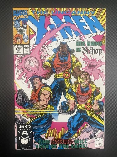 Uncanny X-Men #282 Mid To High Grade 1st Cameo Appearance Of Bishop 1991