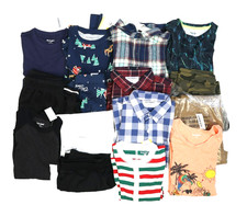 Old Navy Bulk Lot Of 15 Boys Size Medium 8 Mixed Season Tops Bottoms Pajamas