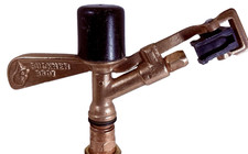 RARE VINTAGE BUCKNER 8601 3/4" FROST PROTECTION ALL BRASS IMPACT SPRINKLER.