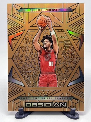2024-25 Panini Obsidian - Scoot Henderson #86 Electric Etch Bronze /99 Blazers