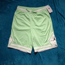 NWT Nike Air Jordan Youth XL Dri-FIT Diamond Basketball Shorts Vapor Green