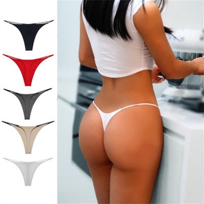 Women Panties Underpants Seamless Thong Underwear High Waist Briefs G String