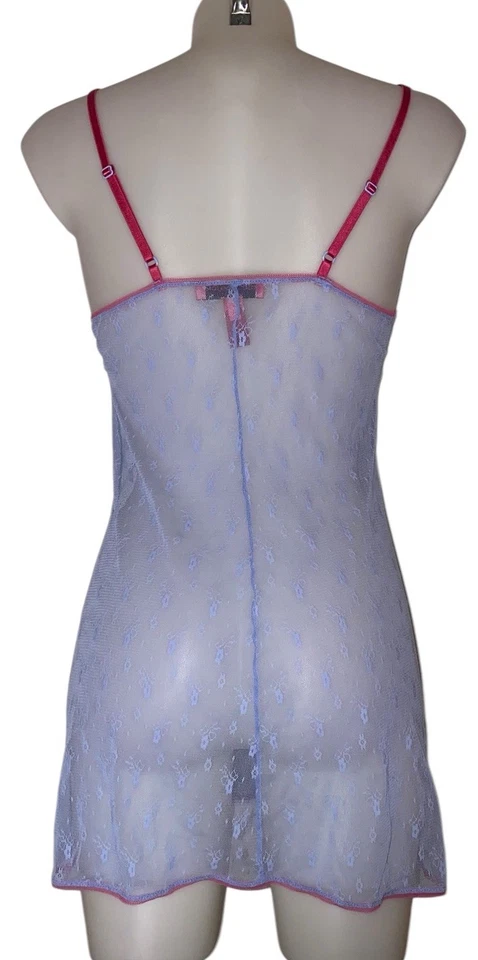 Vestido de noite Betsey Johnson tamanho G feminino azul babydoll coquette Dollete Y2k - Imagem 2 de 4