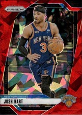 2024-25 Panini Prizm #196 Josh Hart Red Ice Prizm