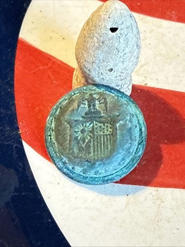 Dug Civil War 💥 🇺🇸 💣 New York Staff Coat Button