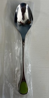 Furst Furosil Vintage Happy Day Green Pattern Spoon Stainless Steel 18/8