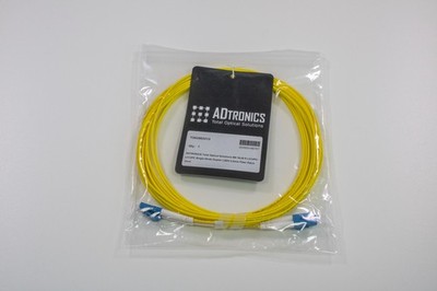 5M LC/UPC-LC/UPC SM DX 2.0mm LSZH yellow fiber patch cord