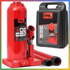 Hydraulic Bottle Jack 6 Ton Red Alloy Steel Welded With Handle Car Truck Suv