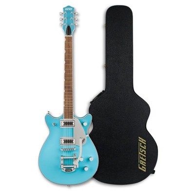 Gretsch G5232T Electromatic Double Jet FT Electric Guitar Bundle (Kailani Blue)