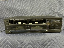Vintage Kenwood KX-66W Stereo Double Cassette Tape Deck Recorder - POWER TESTEd