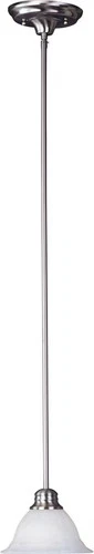 Maxim Lighting 91066MRSN Marin Mini Pendant in Satin Nickel with Marble Glass - Picture 1 of 2