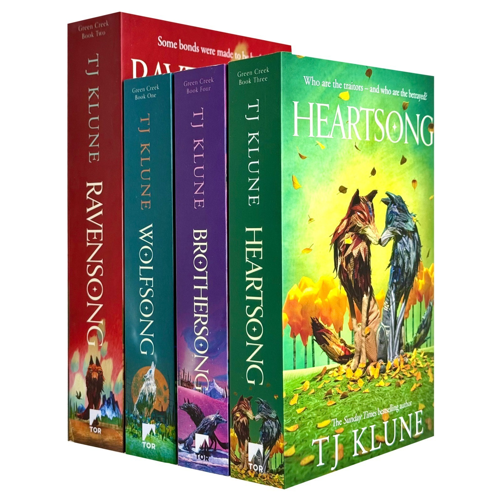 Green Creek Series 4 Books Collection Set by TJ Klune Wolfsong, Ravensong