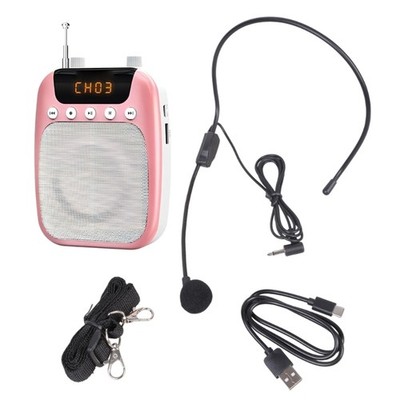 S358 Voice Amplifier With Microphone Voice Enhancement With Comfortable Headset
