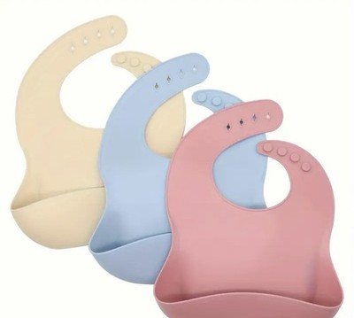 3 Set of Adjustable Baby Bibs for Eating Infant Bibs Feeding Bibs