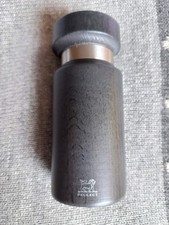 PEUGEOT classic Royan pepper mill in grey, wood and metal, manual grinder, 14 cm