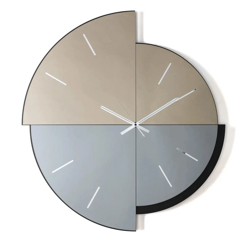 Orologio Specchiato 90 cm ARTI e MESTIERI Avignone Bronzo Fumé Design Italia, fotografia 5 di 8