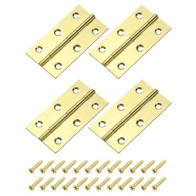 4Pcs klappbare Scharniere 3'' Messing-Kleintürscharniere, Scharniere für Schränke