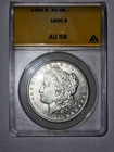 1890 Morgan Silver Dollar AU 58 ANACS