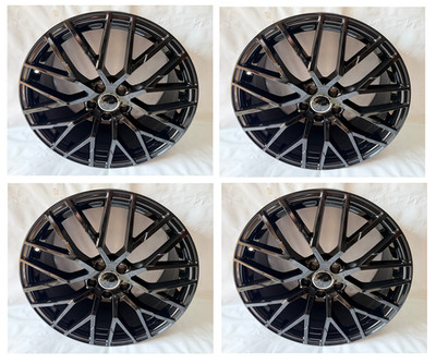 4PC Black 19'' Wheels Rims For Audi A4 A5 S4 S5 A6 S6 A7 S7 SQ5 Q5 SQ5 Q7 SQ7