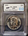 1965 ICG SMS MS68  Kennedy Half Dollar#kennedy — photo 1