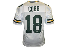 Randall Cobb Signed Green Bay White Football Jersey JSA