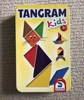 Schmidt Tangram Kinder Blechpuzzle Brettspiel für 1 Spieler ab 5+