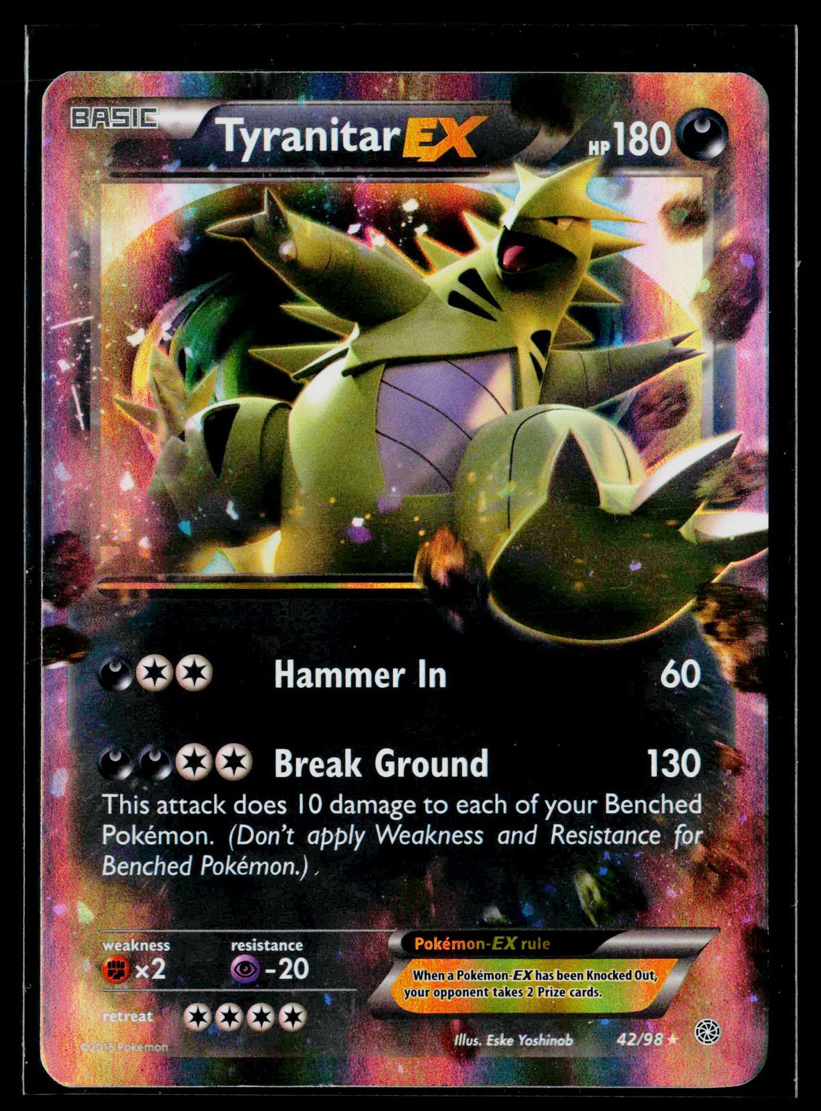 Tyranitar EX Holofoil EN [AOR - 42/98] NM