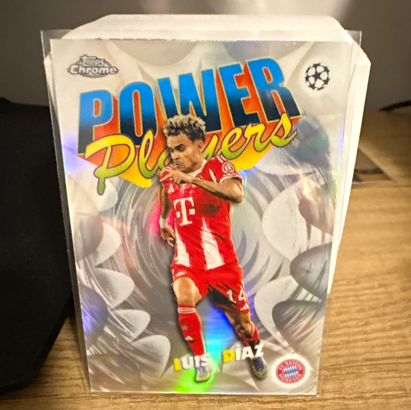 Topps Chrome UEFA Champions League Luis Diaz Power Players Insert #PP-20 Bayern
