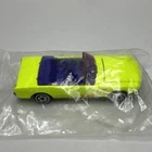 VTG 1983 Hot Wheels ‘65 Ford Mustang Convertible Neon Yellow Double Barrel Set