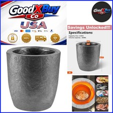 Black Silicon Carbide Graphite Crucible 1800 C for Melting Casting