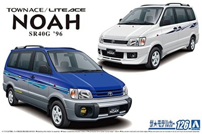 AOSHIMA 1/24 Toyota TownAce LiteAce Noah SR40G 1996 Model Kit No.126 Y863223