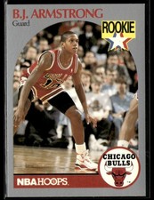 1990-91 Hoops #60 B.J. Armstrong RC Basketball Card 3901J