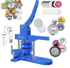 Nice2Have 3  Button Maker Machine Kit 75mm Single Mold  Supplies   New Open Box