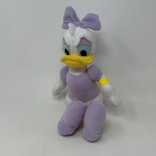 Disney Daisy Duck Plush Stuffed Animal Purple Outfit Bow 12 Inch Classic Toy