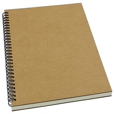 Spiral Notebook Spiral Journal Lined B5 Hard Kraft Cover Wire Bound Notebook