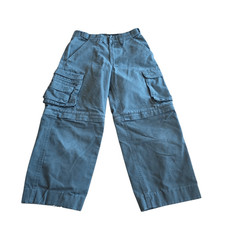 Boys Scouts of America olive green convertible cargo pants shorts youth Sz 8
