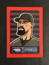 2013 Panini Triple Play - Player Stickers Kevin Youkilis #5 Red Border