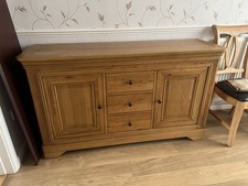 Oak Furniture Land Wood Sideboard 2 Door 3 Drawer Contemporary 153x47x85