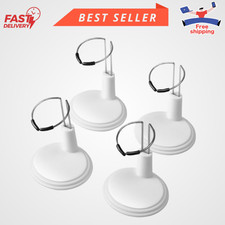 4pcs Adjustable Doll Stands for 4 - 6.8 Inches: White Plastic Doll Holders Actio