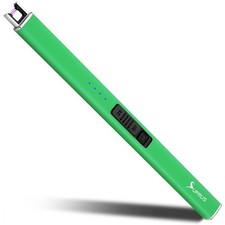 SUPRUS Fluorescent Lighter Glows in The Dark Arc Windproof Flameless Green 